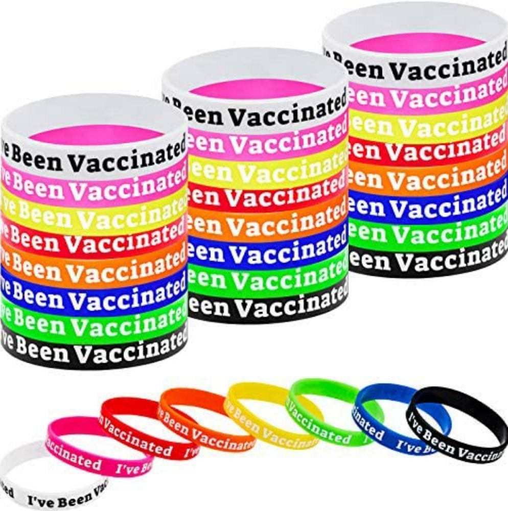 2 for $8 I Have Been Vaccinated Silicone Bracelet